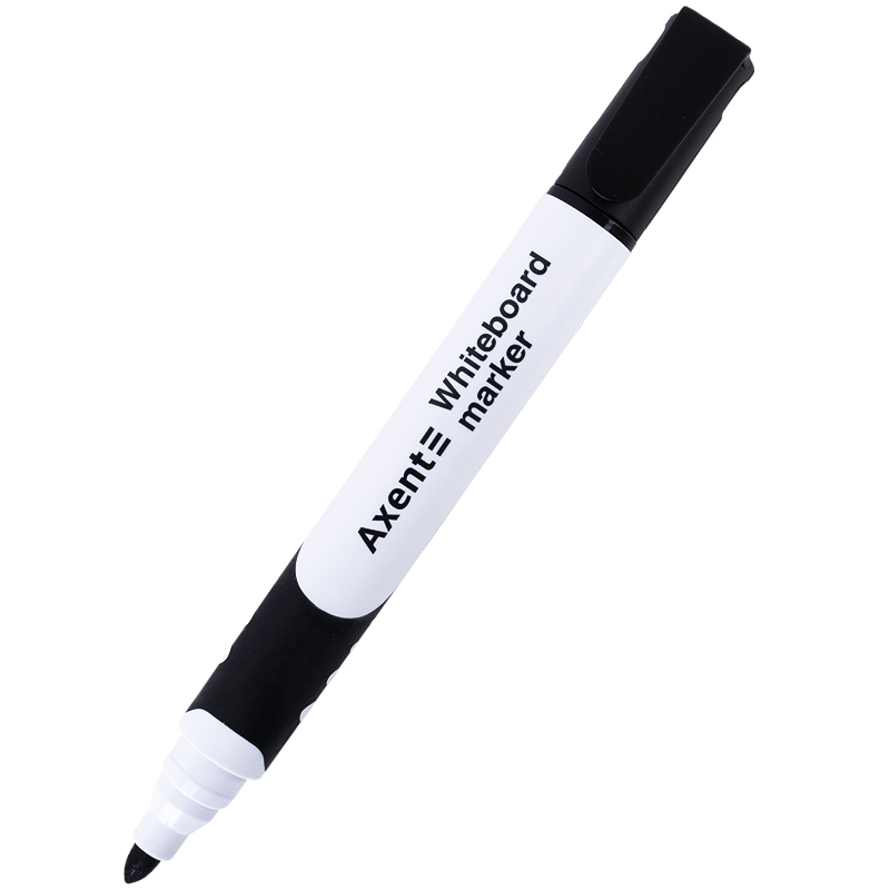 Маркер Axent Whiteboard Comfort Grip 2552-01-A, 2 мм, круглий чорний